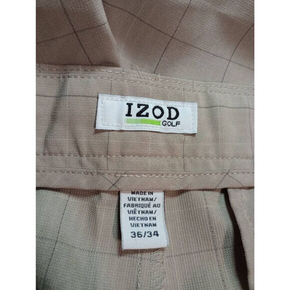 Izod Pants Men's 36 30 Tan Chino Golf - Picture 5 of 9